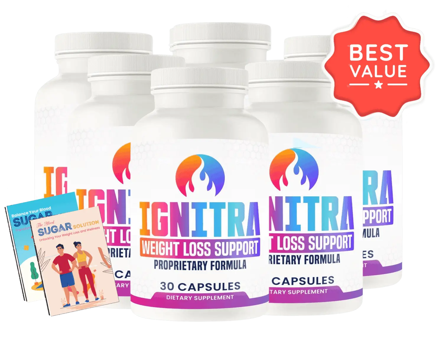 Multiple Ignitra Supplement Bottles